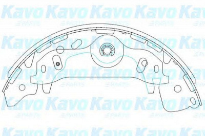 KAVO PARTS kbs3405 -  Комплект тормозных колодок